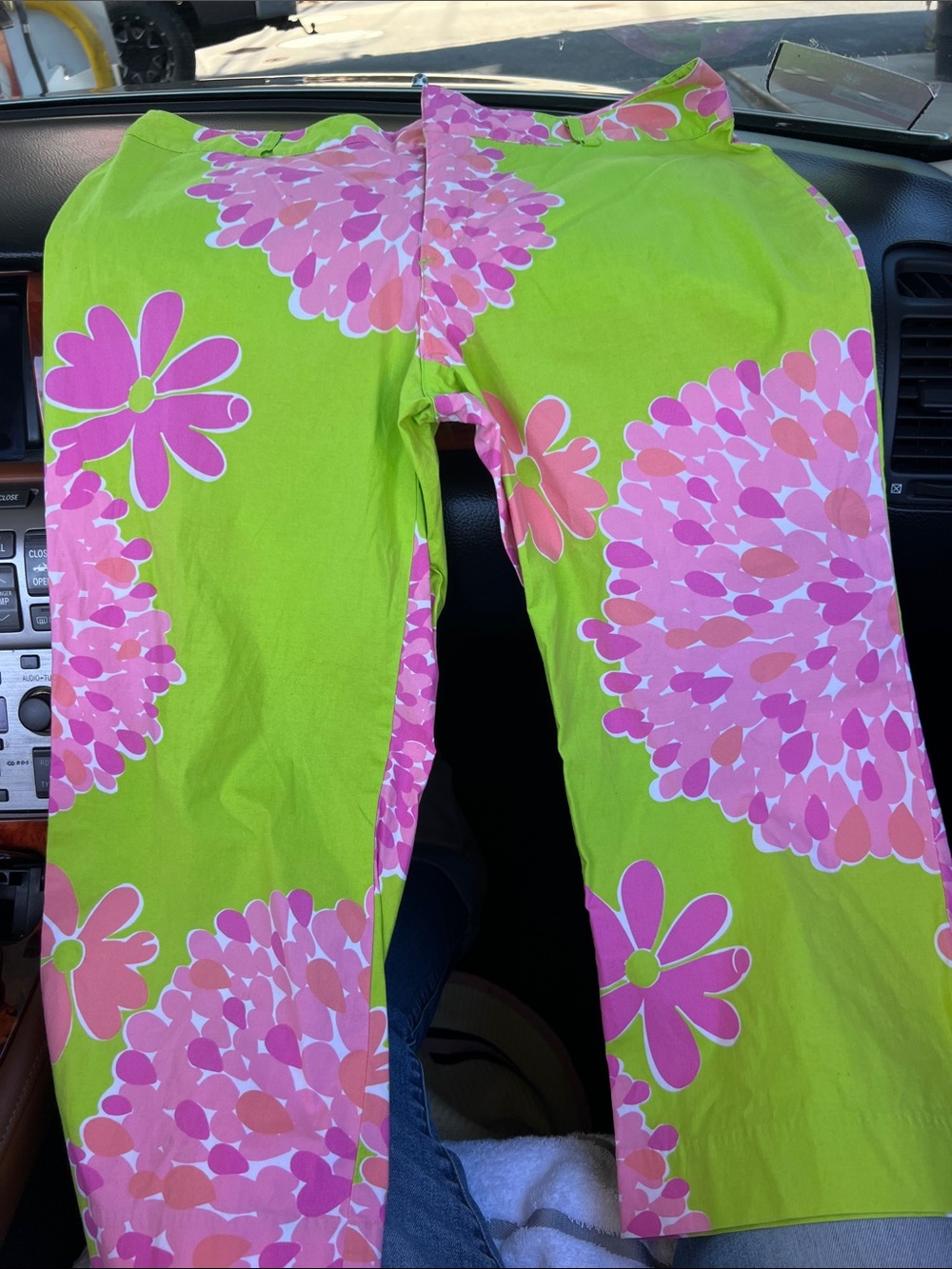 Lilly Pulitzer Pink Floral and Lime Green
Capri